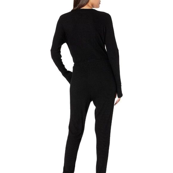 Michael Lauren Arif Sweater Knit Surplice Jumper black XS - Picture 2 of 5